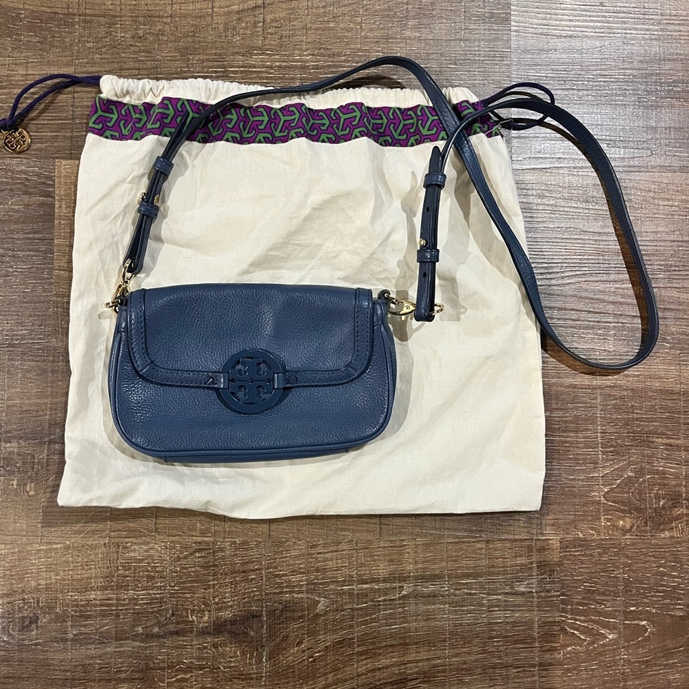 Tory Burch Navy Blue Crossbody Bag